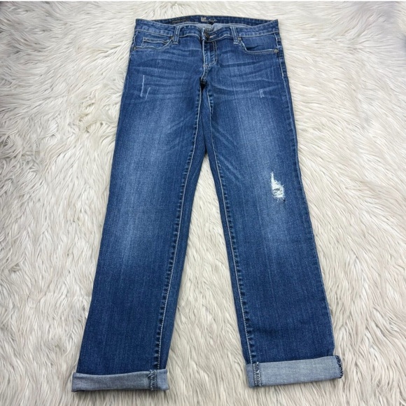 KUT from the Kloth Women's 6 Catherine Boyfriend Jeans Distressed - Picture 1 of 7